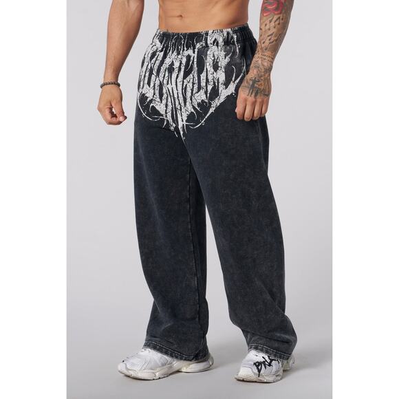 NWT YoungLA 2079 - Dark Wave Joggers in Charcoal Wash size Small - Picture 1 of 10